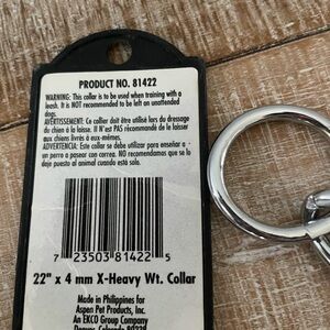 Heavy Duty Dog Collar - Silver